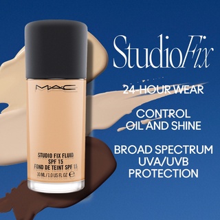 🎡🎡พร้อมส่ง่ รองพื้นMAC Studio Fix Fluid Spf 15 Foundation 30mL.#NC15#NC20#N12#N18