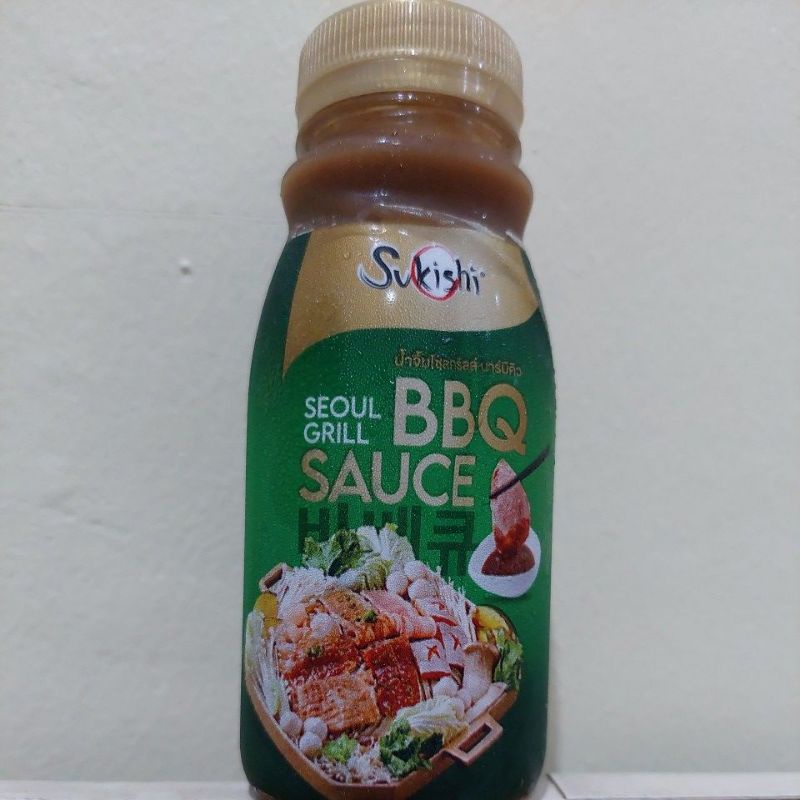 น้ำจิ้มโซลกริลล์ น้ำจิ้มบาร์บีคิว จากร้านซูกิชิ sukishi รสชาติคล้ายก้อน ขนาด160ml👍