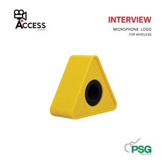 ACCESS INTERVIEW MICROPHONE LOGO FOR WIRELESS - Yellow