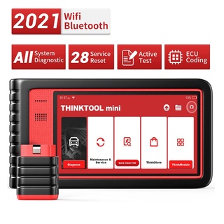 Thinkcar Thinktool เครื่องสแกนเนอร์ OBD2 OBD บลูทูธ ระบบเต็ม ขนาดเล็ก IMMO ABS SAS TPS BMS EPB TPMS รีเซ็ตน้ํามัน ECU เข้ารหัส ทดสอบแอคทีฟ สําหรับรถยนต์