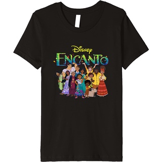 เสื้อยืดลําลอง แขนสั้น พิมพ์ลาย Disney Encanto Madrigal Family Premium สไตล์เกาหลี คุณภาพสูง สําหรับครอบครัว