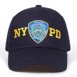 Nypd หมวกเบสบอลปักลายตัวอักษรสไตล์ฮิปฮอปสําหรับผู้ชายและผู้หญิง