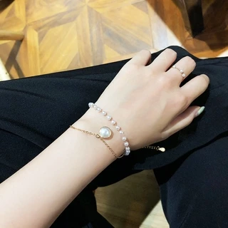 กำไลแฟชั่น สองชั้น สร้อยข้อมือแฟชั่น สําหรับผู้หญิง