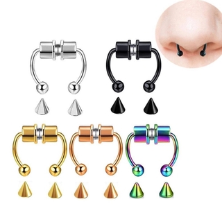 ( Stock ) จิวจมูกแบบสแตนเลส 1 คู่
