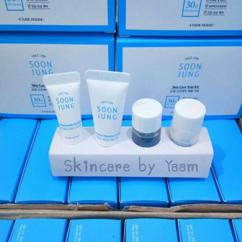 Etude House Soon Jung Skin Care Trial Kit (4 Items) ขนาดทดลอง💦