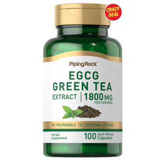 Piping Rock EGCG Green Tea Standardized Extract 1800 mg 100 Capsules