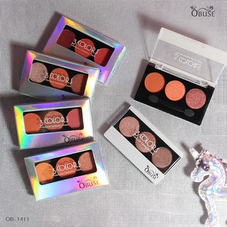 OB-1411 Obuse(โอบิ้ว)​ 3 Colors Eyeshadow