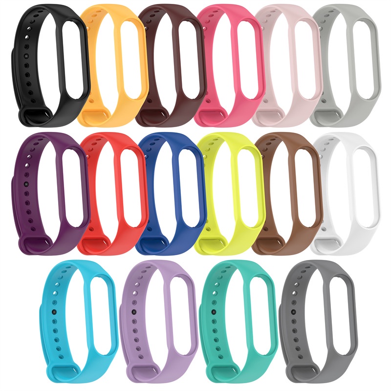 สายนาฬิกาข้อมือซิลิโคน หลากสี สําหรับ xiaomi Mi band 6 Miband 5 Mi band 4 Miband 7 xiaomi Mi band 3 