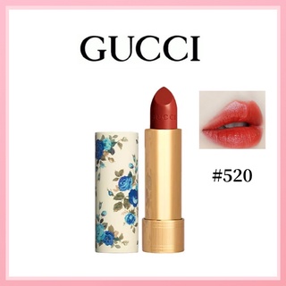 🎀ของแท้100%🎀 Gucci Limited Edition Blue Floral Lipstick ลิปสติก #25 #203 #520