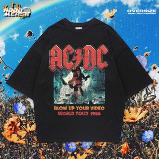 #เสื้อยืดคอกลม#เสื้อยืด พิมพ์ลายวง BAND ACDC BLOW UP สไตล์วินเทจ สําหรับผู้ชาย และผู้หญิงS-4XL