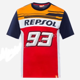 เสื้อยืดแขนสั้น REPSOL 93  เนื้อผ้า Polyester 100%  เนื้อผ้านิ่ม น้ำหนักเบา สวมใส่สบาย 🔥พร้อมส่ง🔥มีเก็บปลายทาง