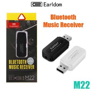 ตัวรับสัญญาณบลูทูธ ฟังเพลงในรถยนต์ EARLDOM Music Receiver M22