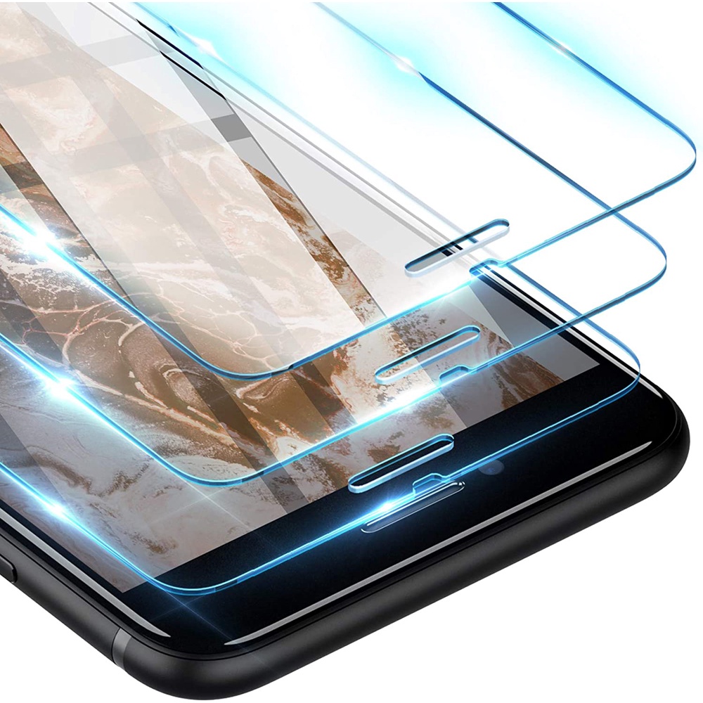 Iphone 7 Plus 8 Plus กระจกนิรภัยกันรอยหน้าจอ [2 แพ็ค] 2.5D 9H ความแข็ง ฟองฟรี ฟิล์มป้องกันลายนิ้วมือ