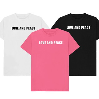 เสื้อยืด LOVE AND PEACE เก็บเงินปลายทาง ตรงปก 100%