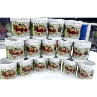 แก้วน้ำเซรามิกสีขาวล้วน ขนาด 11oz. แก้วขาวสำหรับสกรีน เกรดดีพิเศษ สำหรับสกรีนลายซับลิเมชั่น