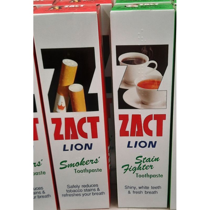 ZACT smokers' toothpaste ยาสีฟันขจัดคราบ 90กรัมและ 160กรัม