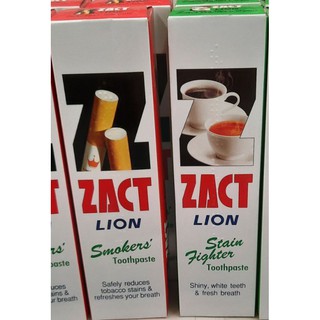 ZACT smokers toothpaste ยาสีฟันขจัดคราบ 90กรัมและ 160กรัม