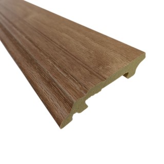 CROBERN-JT59 7.9x240x1.57 cm. POLYSTYRENE SKIRT Teak บัวพื้น POLYSTYRENE CROBERN-JT59 7.9x240x1.57 ซม. สีสัก ไม้บัวและอุ