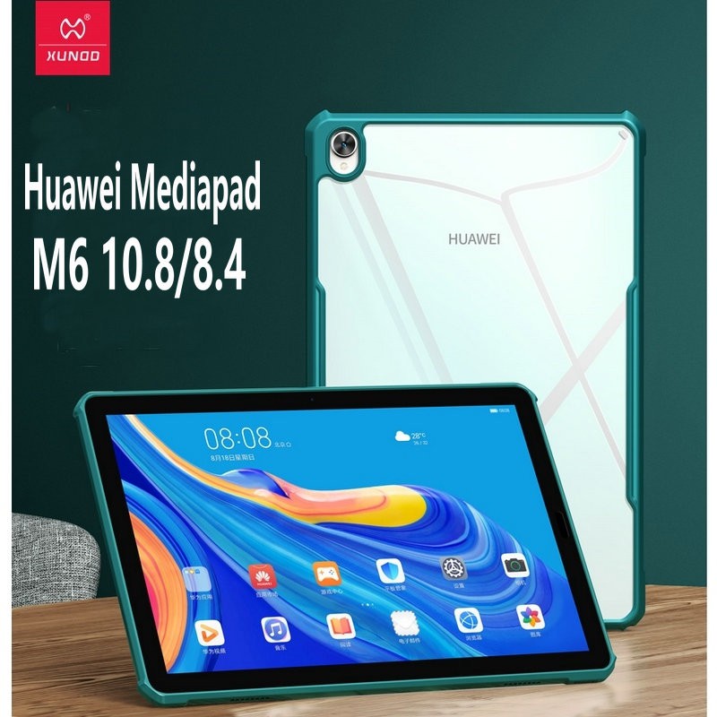 XUNDD เคสป้องกันแท็บเล็ต ซิลิโคน สีโปร่งใส พร้อมถุงลม บาง กันกระแทก สำหรับ Huawei Mediapad M6 10.8 8.4 M6 8.4