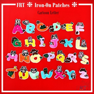 ☸ Cartoon Letter Patch ☸ 1Pc Diy Sew On Iron On Badges Patches Apparel Applique