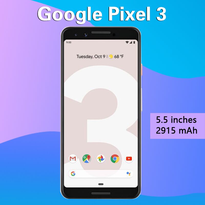 Google Pixel 3 สมาร์ทโฟน Android 4+128GB Snapdragon 845 ขนาดเล็ก 5.5 นิ้ว