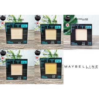 [Maybelline] Fit Me Matte + Poreless 8.5g เมย์เบลลีน ฟิต มี แมท แอนด์ พอร์เลส แป้งตลับอัดแข็ง คุมมัน