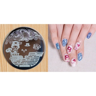 Nail art plate (hehe-15) แผ่นพิมพ์ลายเล็บ