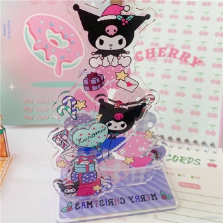 โมเดลฟิกเกอร์อะคริลิค รูปการ์ตูน Sanrio Kuromi Melody Hello Kitty Hd สองด้าน คุณภาพสูง สําหรับตกแต่งบ้าน