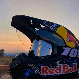 KTM Red Bull Rally หมวกกันน็อคเต็มใบสำหรับแข่งจักรยาน หมวกกันน็อควิบาก หัวรถจักร Lindau Rider Helmet