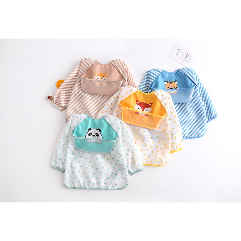 พร้อมส่ง Dokis เสื้อกันเปื้อนกันน้ำ เสื้อกันเปื้อนเด็ก คุณภาพดี - รูปที่ 5