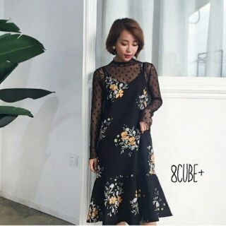 korea look 2 pieces dress set