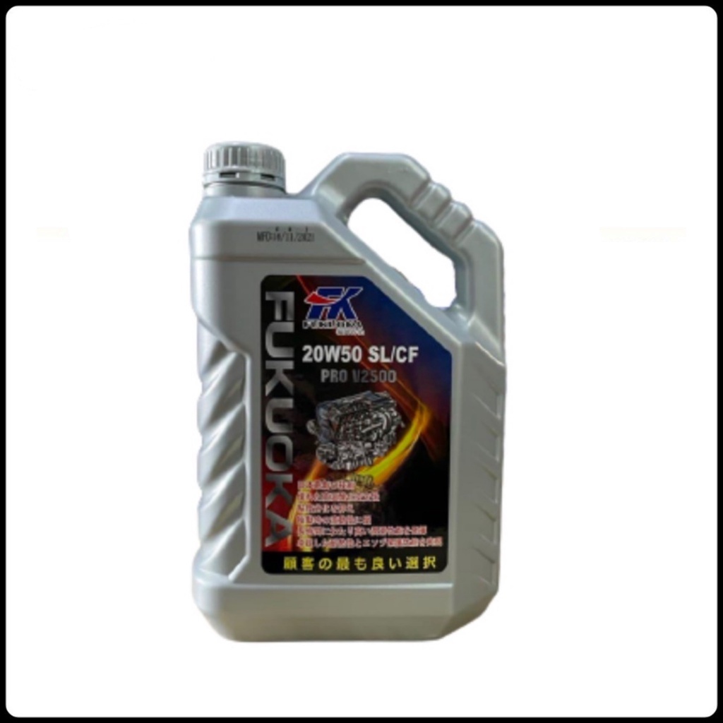 FK น้ํามันเครื่องฟุกุโอกะ - 10W30 3Liter / 20W50 4Liter / 15W40 4Liter / 10W40 4Liter (ขวดปาสติก)