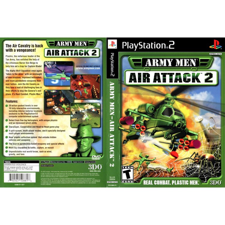 ARMY MEN AIR ATTACK 2 [PS2 US : DVD 1 Disc]