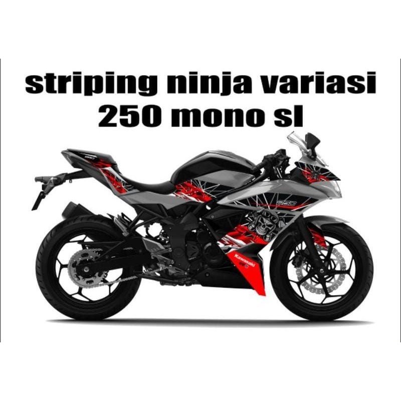 Ninja 250 SL Mono Motorcycle Striping / Kawasaki Ninja 250Sl Mono Sticker Decal / Ninja SL Mono Vari