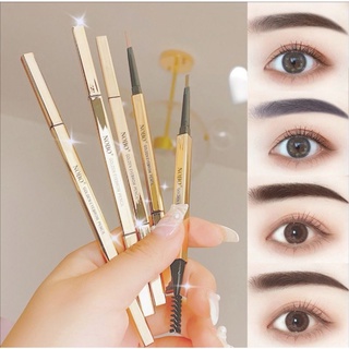 ดินสอเขียนคิ้ว คิ้วกันน้ำ Lameila Eyebrow แบบหมุนออโต้ กันน้ำ กัน​เหงื่อ​ (สีทอง)​ พร้อมแปรง ติดทนนาน 1 ชิ้น