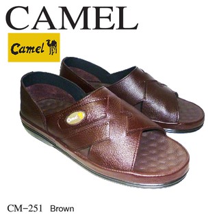 Camel CM-251 รองเท้าแตะหนังลำลองสำหรับสุภาพบุรุษ