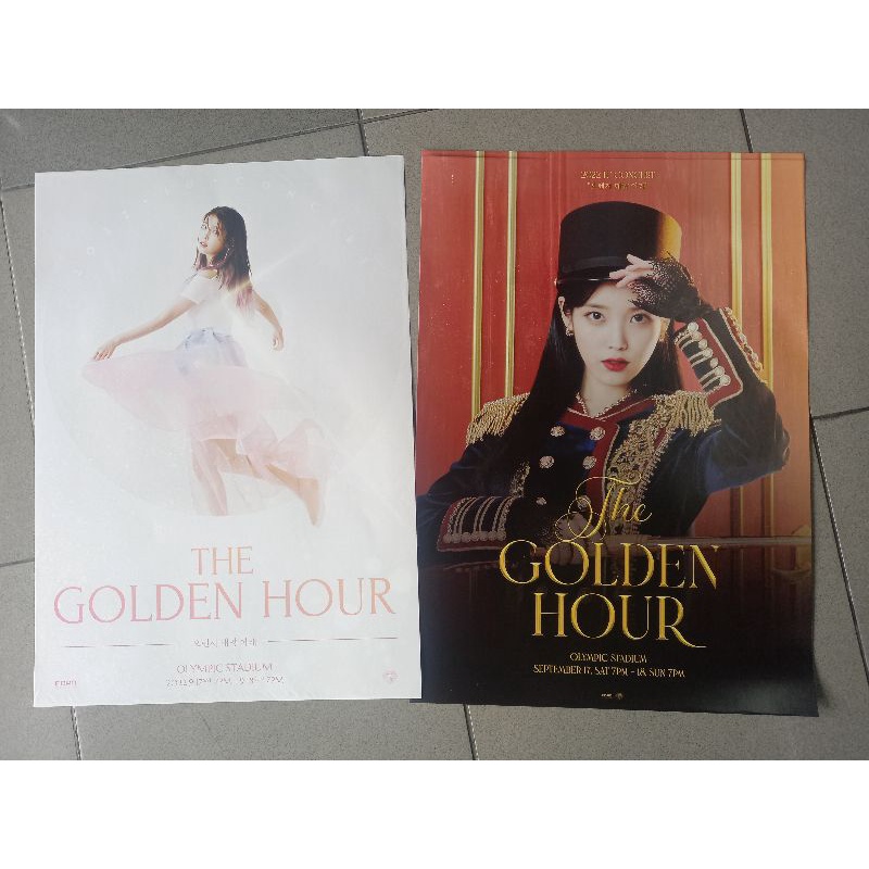 โปสเตอร์คอนเสิร์ต IU The golden hour