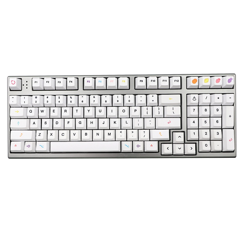 Fruits Keycap White Theme Minimalist Style Cherry Profile for 61/64/68/75/84/RK836/87/96/980/108 Keyboard Keycaps #3