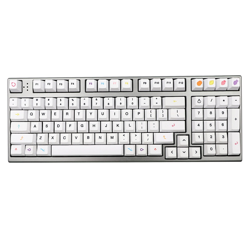 Fruits Keycap White Theme Minimalist Style Cherry Profile for 61/64/68/75/84/RK836/87/96/980/108 Keyboard Keycaps #8