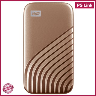 Western Digital WD My Passport SSD 1TB, Gold, Speed Up To 1050 MB/S (External SSD เอสเอสดีพกพา M.2) (WDBAGF0010BGD-WESN)