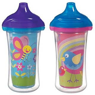 Munchkin : MNK15409 ถ้วยหัดดื่ม 9oz. Click Lock Insulated Sippy Cup - 2pk.