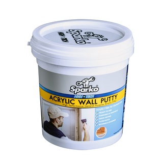 เคมีโป๊วผนัง สีขาว 650 ก. sparko acrylic wall putty โป๊วกำแพง วอลล์ พัตตี้ อุดรูรั่ว ซ่อมรอยแตกร้าว