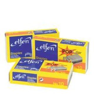 ลูกแม็ก ลวดเย็บกระดาษยี่ห้อ Elfen (เอลเฟ่น) เบอร์ 10 (1แพ็ค/ 10 กล่องเล็ก)  ยี่ห้อยอดนิม ของแท้ 100%