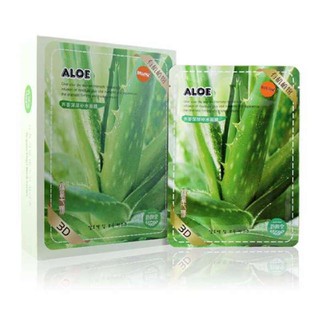 ALOE มาร์คหน้า สูตรวานหางจะเข้ ลดปัญหาสิว แพ้แดด เซ็ทสุดคุ้ม (ขายยกกล่อง 10 แผ่น / 1กล่อง)