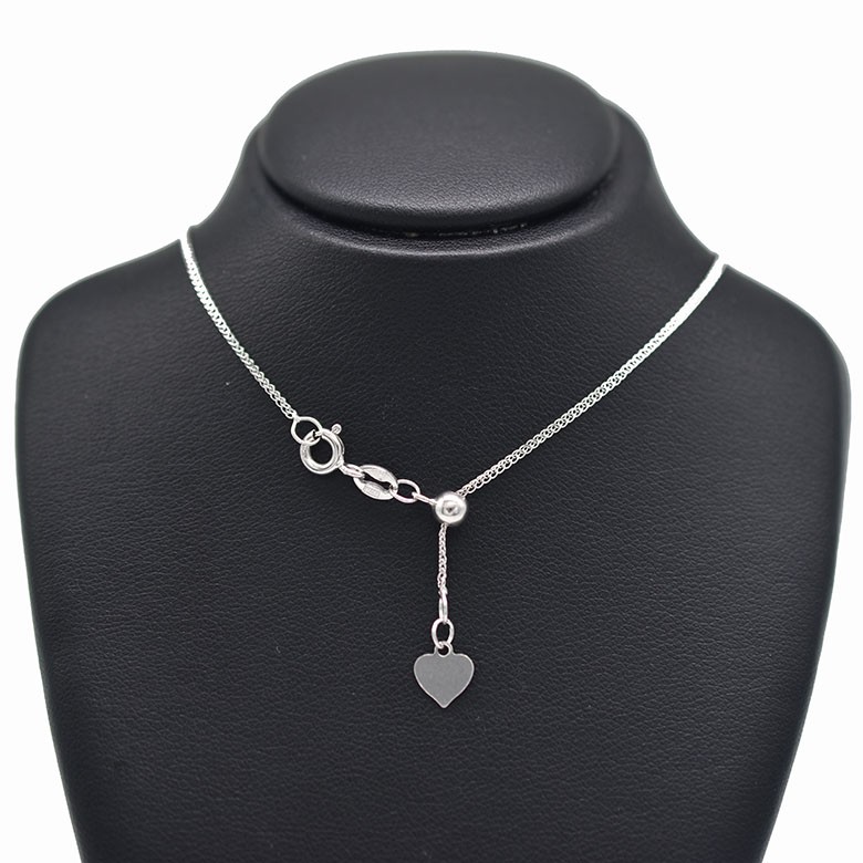 Princely สร้อยคอเคแท้ 18K ลายสี่เสา