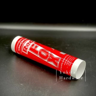 (1 หลอด) กาวอะคริลิค Redfox Acrylic Sealant เรดฟ๊อก สีขาว ดำ น้ำตาล กาวแด้ป กาวอะคลิลิคยาแนว 430 กรัม