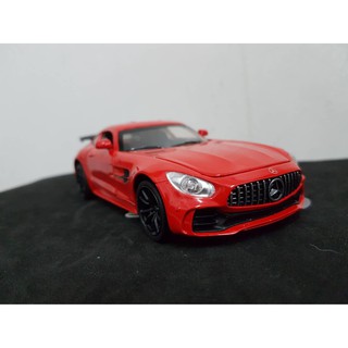 โมเดลรถยนต์ BENZ AMG GTR   ทำจากเหล็ก สัดส่วน 1:32 ประตู RED