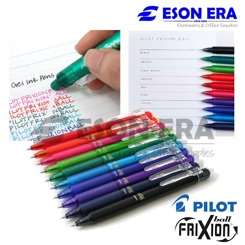 Pilot Frixion Ball Clicker ปากกาเจล 0.5 มม. / 0.7 มม. ปากกาเจลลบได้