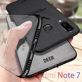 เคสกระเป๋าผ้านิ่มสำหรับ Xiaomi Redmi Note 7 Soft TPU กันกระแทก