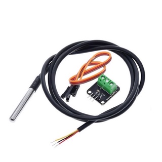 DS18B20 Digital Temperature Sensor Probe Waterproof โพรบวัดอุณหภูมิ DS18B20 แบบกันน้ำพร้อมส่งในไทย